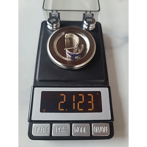 925 Sterling Silver Blue Enamel Pierced Earrings Vintage, READ Description - Picture 10 of 10